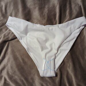 Asos Design Curve Women's M&M Hipster Bikini Bottom White SZ 14 NWOT